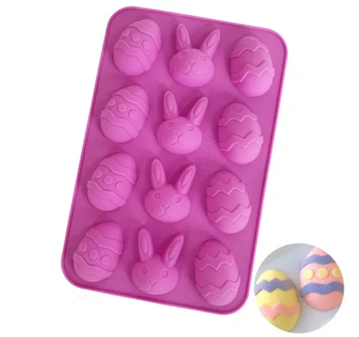Silicone Easter Mold, Eggs